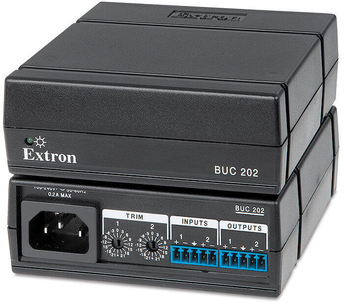 Extron  buc 202 conversor de audio balanceado y no balanceado